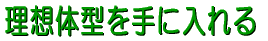 理想体型を手に入れる